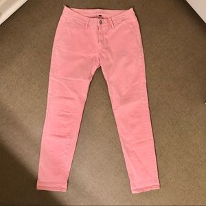 Juicy Couture Pink Denim Relaxed Skinny Jeans